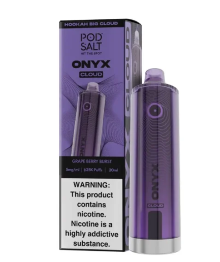 POD SALT Onyx Cloud Grape Berry Menthol 25000pfs 5mg