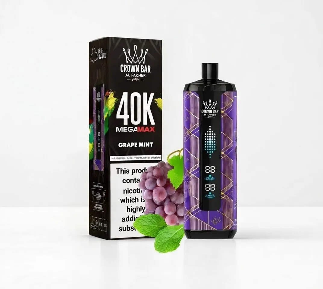 Crown Bar Grape Mint 40k puffs 5mg Crown Bar Grape Mint 40k puffs 5mg